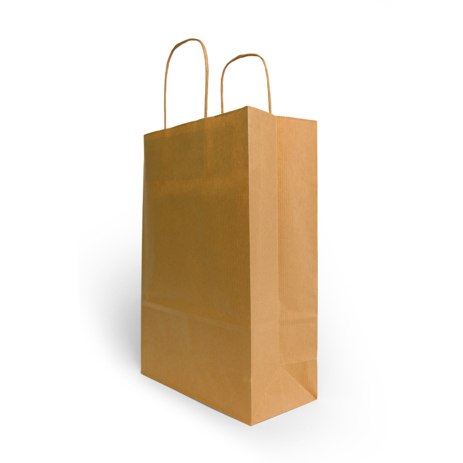 Papirnate vrećice s pletenom ručkom - natron - 320x120x410